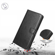 Pattintható tok a Infinix Hot 30, Crazy Horse Wallet, fekete