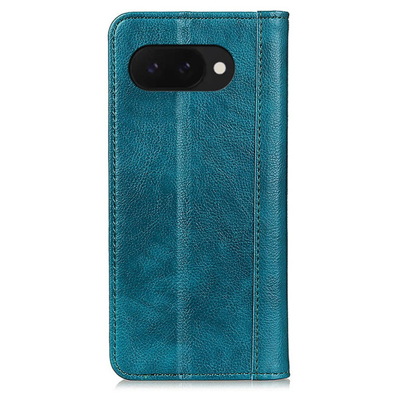 Pattintható tok Google Pixel 9A, Split Leather, zöld