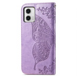 Pattintható tok a Motorola Moto G73 5G, Butterfly, lila