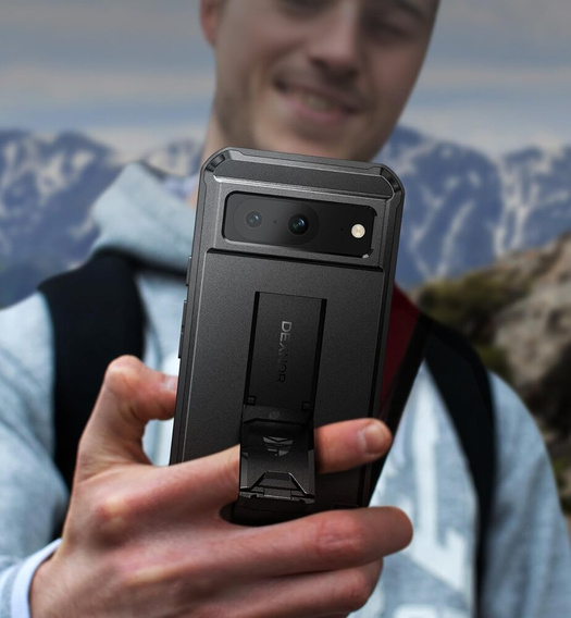 Páncélozott tok a Google Pixel 8, Dexnor Full Body (Two Frames), fekete