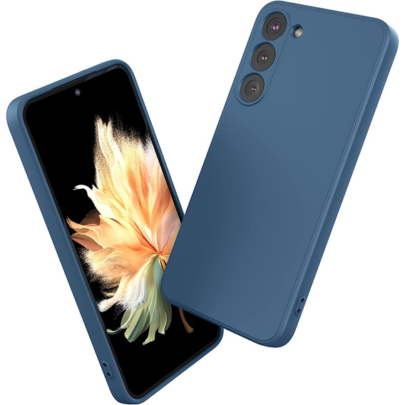 Telefontok a Samsung Galaxy S23 5G, Silicone Lite, sötétkék