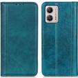 Pattintható tok Motorola Moto G53 / G23 / G13, Split Leather, zöld