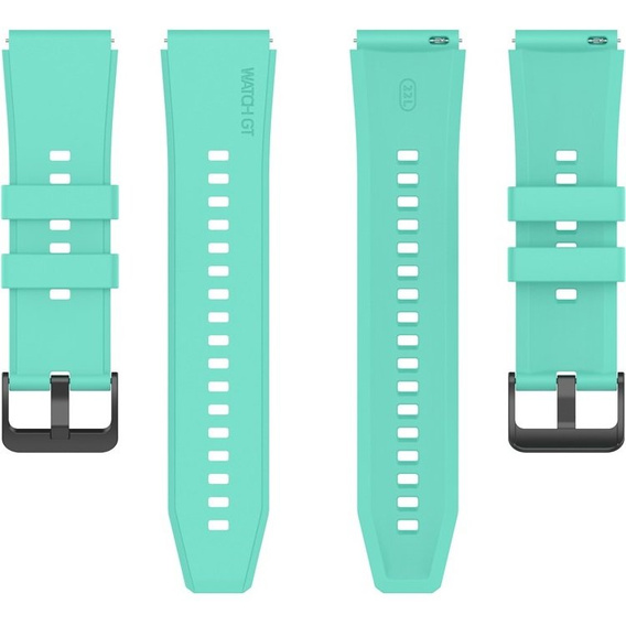 Pasek silikonowy 22mm uniwersalny - Turkusowy