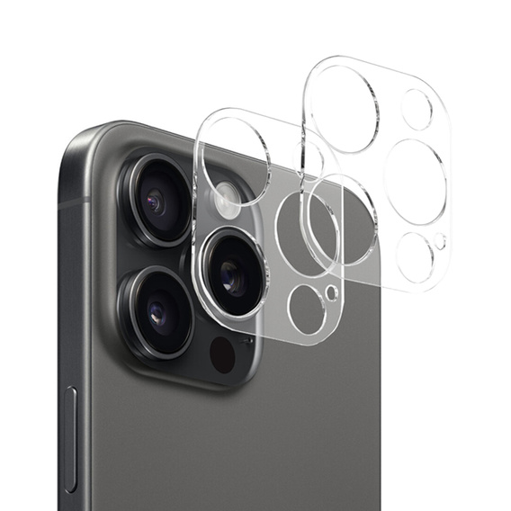 2x ERBORD edzett üveg a kamera számára, hogy iPhone 15 Pro / 15 Pro Max