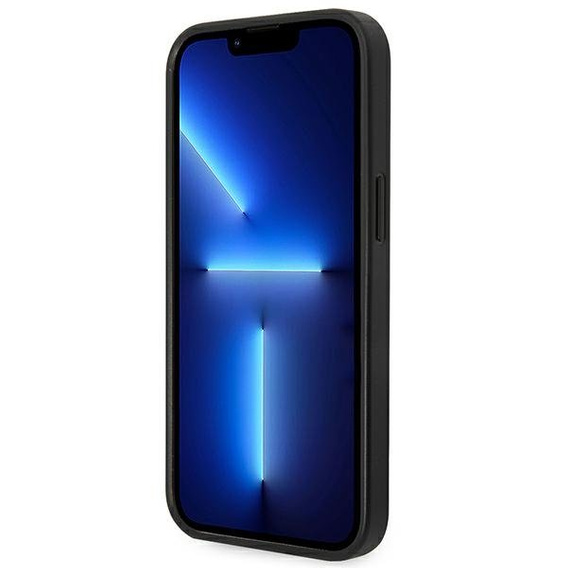 Karl Lagerfeld Telefontok a iPhone 14 Plus, Saffiano Choupette Head Patch, fekete