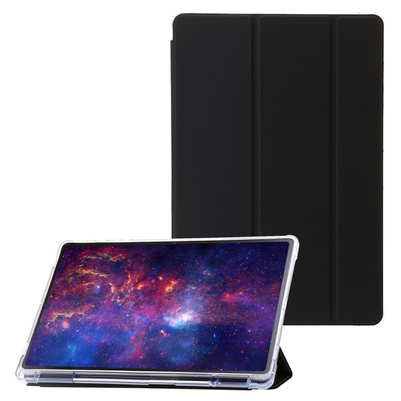 Tok Samsung Galaxy Tab S9 Ultra, Smartcase Hybrid, tolltartó résszel, fekete