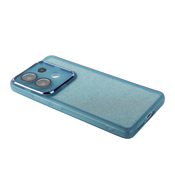 Tok Xiaomi Redmi Note 13 5G, Glittery Powder, kék + 9H edzett üveg