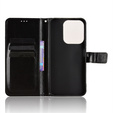 Pattintható tok a Xiaomi Redmi 15C 4G/LTE, Crazy Horse Wallet, fekete