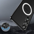 Kameravédő tok Sony Xperia 1 VI, CamShield MagSafe, fekete