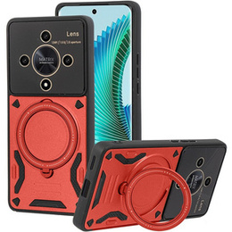 Páncélozott tok a Honor Magic 6 Lite 5G készülékhez, Magnetic Ring, piros