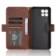 Pattintható tok a T Phone 2 5G, Card Slot, barna