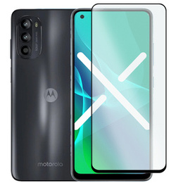 3D edzett üveg Motorola Moto G52 4G készülékhez, kék