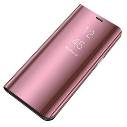 Telefontok a Samsung Galaxy A51 5G, Clear View, rózsaszín rose gold