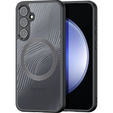 DuxDucis tok Samsung Galaxy S23 FE, Aimo Case, MagSafe, átlátszó / fekete