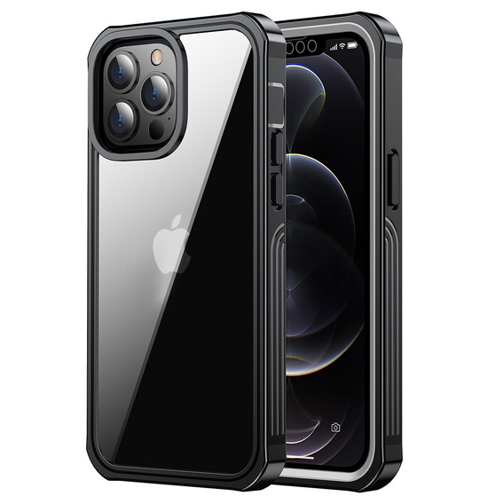 Tok iPhone 13 Pro Max készülékhez, Shockproof, fóliával, kék