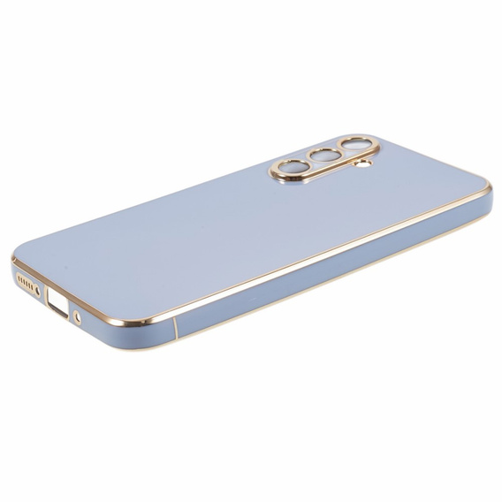 Tojás Samsung Galaxy A25 5G, Glamour CamShield, kék + 9H üveg