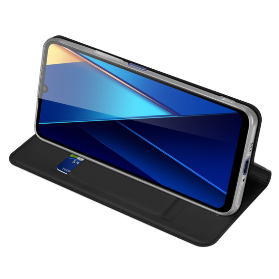 Dux Ducis Telefontok a Xiaomi Redmi 13C / Poco C65, Skinpro, fekete
