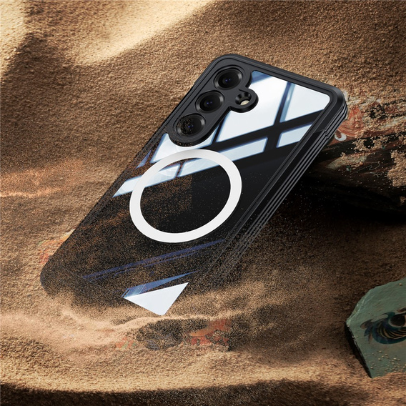 Üveges, ütésálló tok MagSafe-hez, Samsung Galaxy S26 Plus készülékhez, fekete