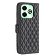 Pattintható tok a Infinix Hot 40i, Wallet, BINFEN COLOR, fekete