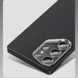 BENKS Kevlar tok Samsung Galaxy S25, MagSafe, Carbon Fiber, fekete