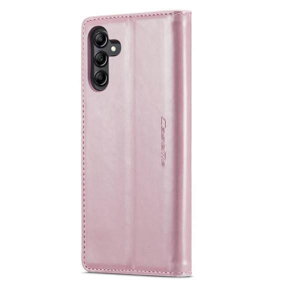 CASEME flip tok Samsung Galaxy A14 5G, Waxy Textured, rózsaszín