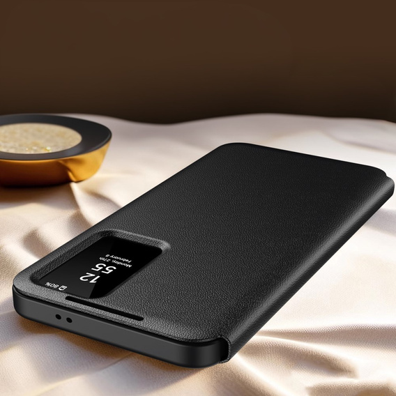 Flip tok Samsung Galaxy S25, Smart View Wallet, fekete