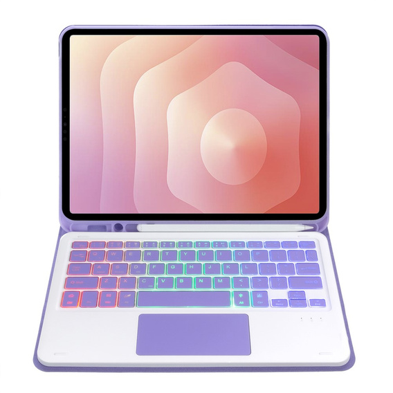 Megvilágított Bluetooth billentyűzettel és érintőpaddal ellátott tok Samsung Galaxy Tab S11 készülékhez