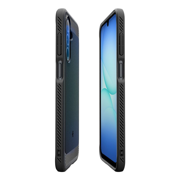 A Spigen tok Samsung Galaxy A16 4G/ 5G, Rugged Armor MagSafe, fekete + edzett üveg 9H
