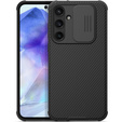 Tok Samsung Galaxy A55 5G, páncélozott Nillkin, CamShield Pro, fekete
