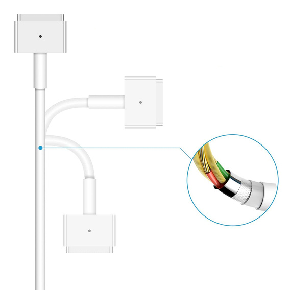 45 W-os tápegység Apple Macbook Air 11/13-hoz 14,85 V, 3,05 A, Magsafe 2 „T” kábellel