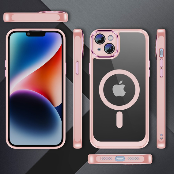 Tok iPhone 13, ERBORD Impact Guard, MagSafe, rózsaszín