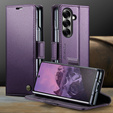 CASEME Litchi pénztárca flip tok Samsung Galaxy Z Fold7 5G számára