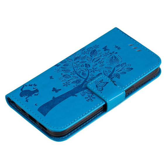 Pattintható tok Xiaomi 13T / 13T Pro, fa, kék