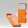 Ringke tok iPhone 17 Pro Max készülékhez, szilikon mágneses MagSafe, mandarin