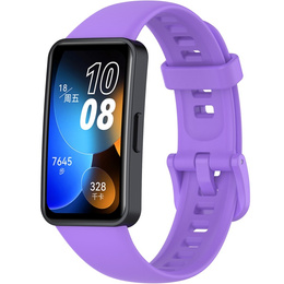 Silikonowy Gumowy Pasek do Huawei Band 8, fioletowy