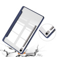 Tok Samsung Galaxy Tab S10 Lite / S10 FE / S9 FE, Smartcase Hybrid, tolltartó résszel, sötétkék
