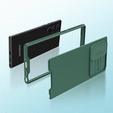 Tok Samsung Galaxy S23 Ultra, páncélozott Nillkin, CamShield Pro, zöld