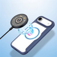Dux Ducis tok iPhone Air, Skin X Pro, pánttal, MagSafe-hoz, tengerészkék