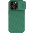 Tok iPhone 14 Pro Max, páncélozott Nillkin, CamShield Pro, zöld