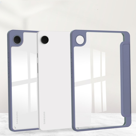 Tok Samsung Galaxy Tab A9, Smartcase Hybrid, tolltartó résszel, lila