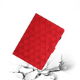 Tok Lenovo Tab M10 Plus 10.6 Gen 3 TB-125F TB-128F, Classic, tolltartóval, piros