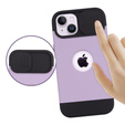 ERBORD MagSafe Cam Slider tok, lila + képernyővédő üveg iPhone 13 / iPhone 14 készülékekhez
