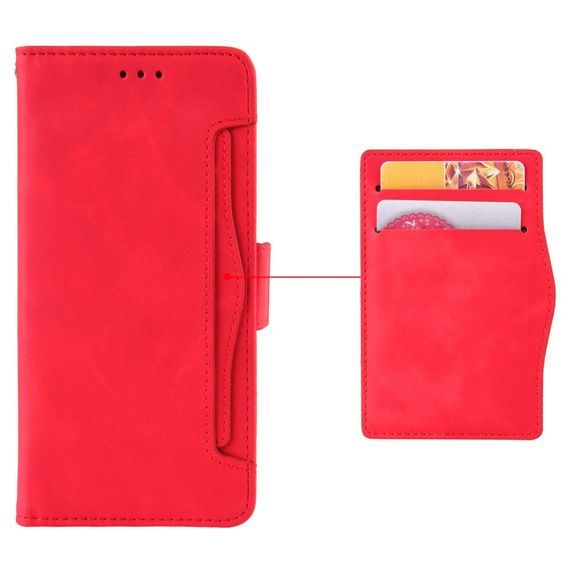 Pattintható tok a Infinix Hot 40i, Card Slot, piros