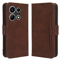 Pattintható tok a Infinix Note 30 VIP, Card Slot, barna