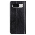 Telefontok a Google Pixel 8, Wallet Litchi Leather, fekete