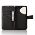 Pattintható tok a Huawei Pura 70, Wallet Smart Magnet, fekete