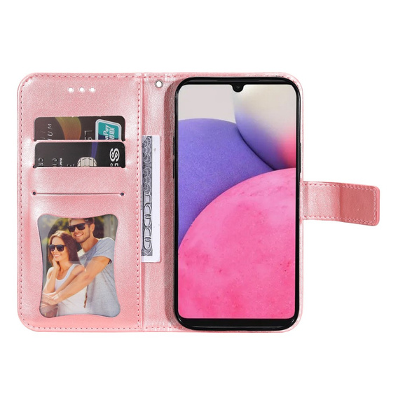 Pattintható tok a Samsung Galaxy A33 5G, Mandala Flower, rózsaszín rose gold