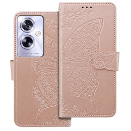 Pattintható tok a Oppo A79 5G, Butterfly, rózsaszín rose gold