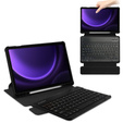 Billentyűzet tok Samsung Galaxy Tab S10 Lite / S10 FE / S9 FE, Rotary 360° Leather, fekete