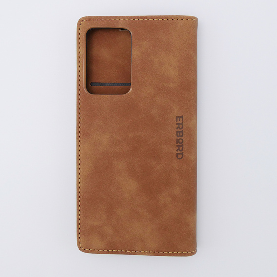 Telefontok a Xiaomi 13 lite, ERBORD Vintage, pénztárca patenttal, barna